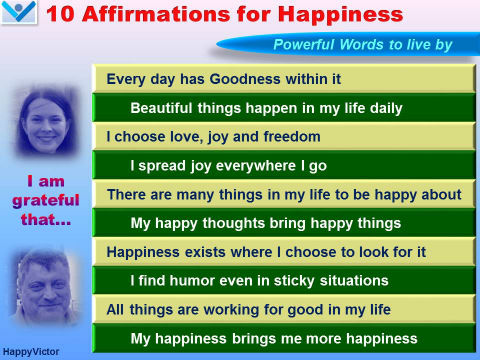 10 Happiness Affirmations